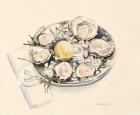 A Plate of Oysters, 2012 (w/c on paper)