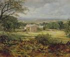 English landscape with a house, 19th century