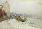 Le Seine au Bas-Meudon, Temps de neige, 1900 (oil on canvas)