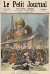 Cholera in Russia: The Troubles in Astrakhan, from 'Le Petit Journal', 6th August 1892 (colour litho)