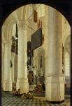 Interior of the Nieuwe Kerk in Delft with the Tomb of William the Silent, 1650 (oil on panel)