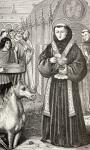 St. Anthony of Padua, from 'Military and Religious Life in the Middle Ages' by Paul Lacroix, published London c.1880 (litho)
