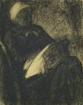 Embroiderer, 1882 (charcoal on paper)