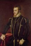 Portrait of Philip II (1527-98) of Spain (oil on canvas)