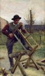 An Aragonese Woodcutter, 1876 (oil on canvas)