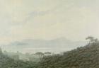 The Bay of Naples from Capodimonte, Italy, c.1790 (w/c over pencil on paper)