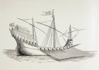 Sixteenth Century Galley, c.1880 (litho)