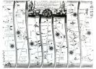 The road from London to Wells and Bury St. Edmunds, from Ogilby's 'Britannia', 1675 (engraving)