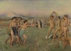 Young Spartans Exercising, c.1860 (oil on canvas)
