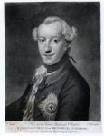 Portrait of His Most Serene Highness Charles (1735-1806), Prince of Brunswick, Luneburg and Wolfenbuttel (engraving) (b/w photo)
