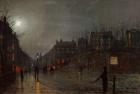 Going Home at Dusk, 1882 (oil on board)