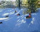 Early snow, Darley Park, Derby (oil on canvas)