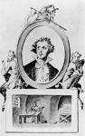 Imaginary Portrait of the Marquis de Sade (1740-1814) c.1814-15 (engraving) (b/w photo)