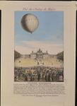 Jacques Alexandre Cesar Charles (1746-1823) and Nicolas Louis Robert (1761-1828) on the Champ de Mars in Paris, 27th August 1783 (coloured engraving)