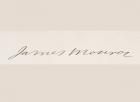 Signature of James Monroe (litho)