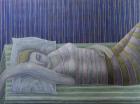 To Sleep, Perchance to Dream (Stripes), 2014 (oil on canvas)
