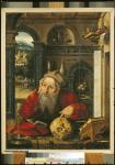St. Jerome in his Study (oil on panel)