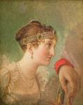 The Duchess of Rochefoucauld and the hand of Eugène de Beauharnais (oil on canvas)