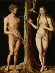 Adam and Eve (oil on panel)