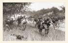 The Hotchkiss battery in action at The Battle of Las Guasimas, June 24, 1898 during The Spanish-American War.