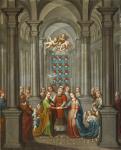 The Marriage of the Virgin (Desposorios de la Virgen), 1745 (oil on copper)