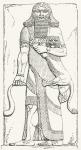 Nimrod, king of Shinar, from the Palace of Khorsabad. From The Imperial Bible Dictionary, published 1889.