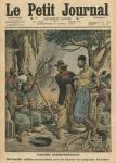 Chilean bandits devouring Armenian emigrants, illustration from 'Le Petit Journal', supplement illustre, 3rd April 1910 (colour litho)