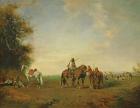 Resting place of the Arab horsemen on the plain, 1870