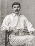 Tom Richardson, 1870 1912. English cricketer. From The Strand Magazine published 1897.
