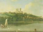 A View of the Cathedral and City of Lincoln from the River, c.1760 (oil on canvas)