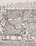 Toll Under the Bridges of Paris, after a woodcut in 'Ordonnances de la Prevoste des Marchands de Paris', 1500, from 'Le Moyen Age et La Renaissance' by Paul Lacroix (1806-84) published 1847 (litho)