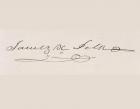 Signature of James Knox Polk (litho)
