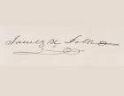 Signature of James Knox Polk (litho)