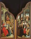 The Fathers of the Church and the Donors, from the Triptych of the Immaculate Conception (oil on panel)