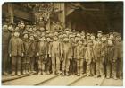 Breaker boys who sort coal by hand at Ewen Breaker of Pennsylvania Coal Co, South Pittston, Pennsylvania, 1911 (b/w photo)
