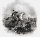 Death of Sir Henry Montgomery Lawrence, from 'The History of the Indian Mutiny' published in 1868 (engraving)