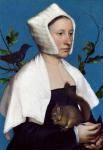 Lady with a Squirrel and a Starling, c.1526-28 (oil on panel)