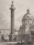 Trajan's Column, Rome, engraved by A. Willmore (engraving)