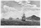 The frigates of La Perouse at the island of Maui (engraving)
