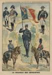 The flag of the Gendarmes, front cover illustration from 'Le Petit Journal', supplement illustre, 20th July 1913 (colour litho)