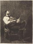 Guitar Player (Joueur de Guitare), 1861 (etching on laid paper)