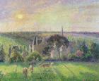 The Church and Farm of Eragny, 1895 (oil on canvas)