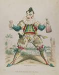 Mr. Grimaldi as Clown (coloured engraving)