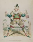 Mr. Grimaldi as Clown (coloured engraving)