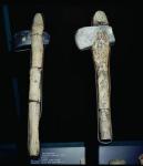 Stone Axes, prehistoric (stone and wood)