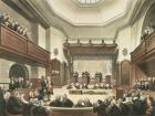 Court of Common Pleas, Westminster Hall, from 'The Microcosm of London', engraved by J. C. Stadler (fl.1780-1812), pub. by R. Ackermann (1764-1834) 1808 (aquatint)