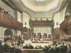 Court of Common Pleas, Westminster Hall, from 'The Microcosm of London', engraved by J. C. Stadler (fl.1780-1812), pub. by R. Ackermann (1764-1834) 1808 (aquatint)