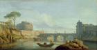 The Bridge and Castle Sant'Angelo, 1745 (oil on canvas)