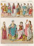 Etruscan Dress, from 'Trachten der Voelker', 1864 (colour litho)