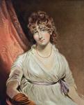 Portrait of the Honourable Mrs. Bouverie engraved by I.R Smith (fl.1800-30) (coloured engraving)